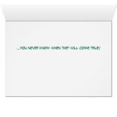 Never Stop Dreaming Cards (Inside Horizontal (Bottom))