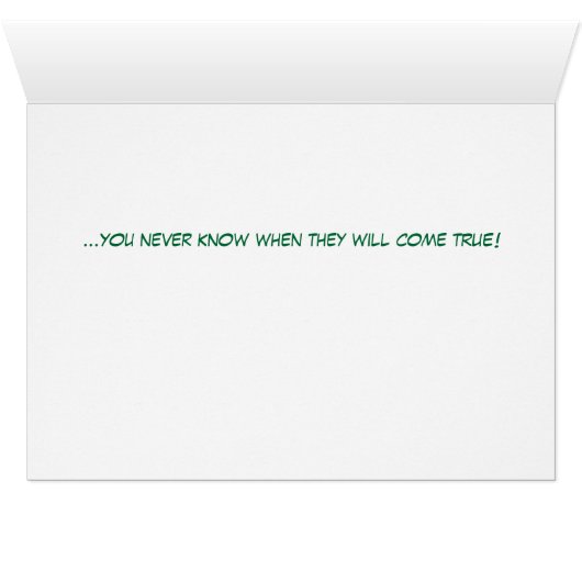 Never Stop Dreaming Cards (Inside Horizontal (Bottom))