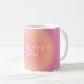 Never Stop Dreaming Coffee Mug (Front Right)