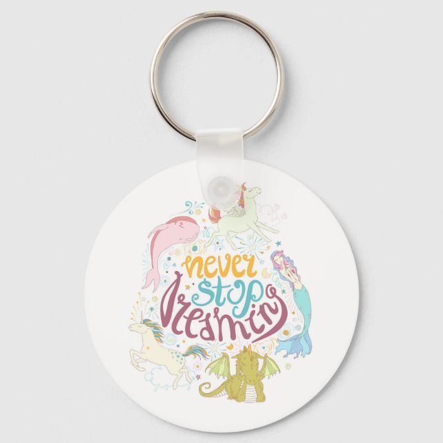 Never Stop Dreaming Keychain (Front)