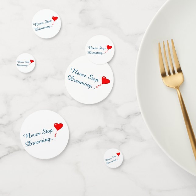 Never Stop Dreaming Table Confetti (Group)