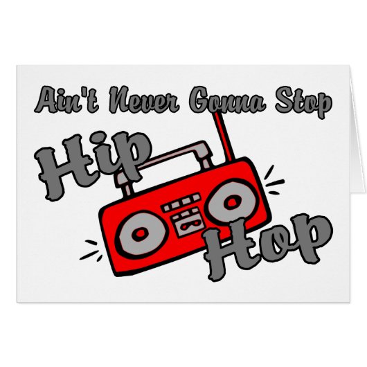 Never Stop Hip Hop Cards (Front Horizontal)