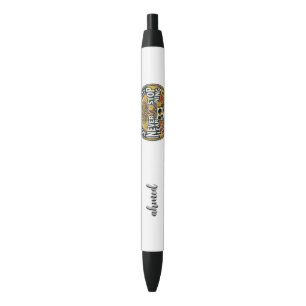 Never Stop Learning Skull Brain Tree Pin Button - Pen
