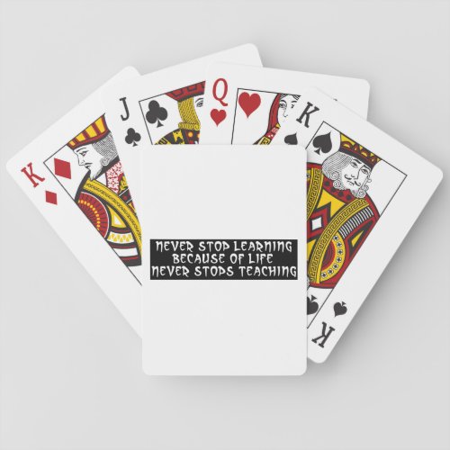 NEVER STOP PLAYING CARDS
