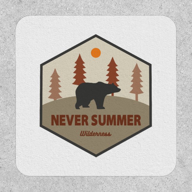 Never Summer Wilderness Colorado Bear Patch (Front)