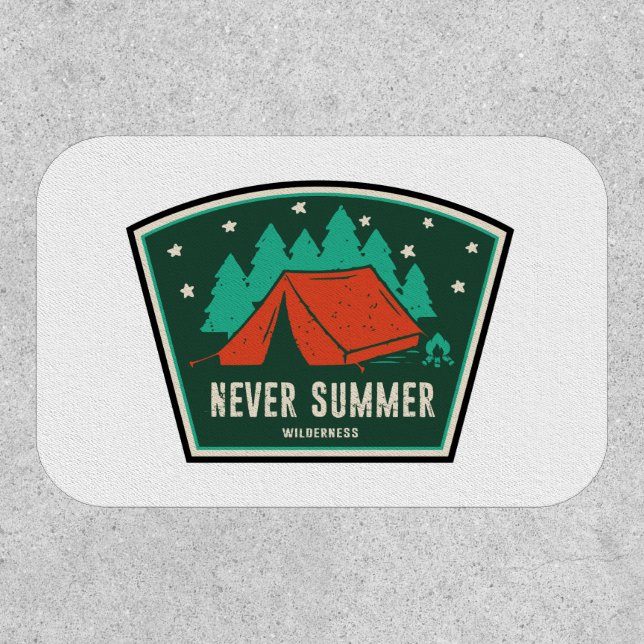 Never Summer Wilderness Colorado Camping Patch (Front)