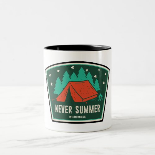 Never Summer Wilderness Colorado Camping Two_Tone Coffee Mug