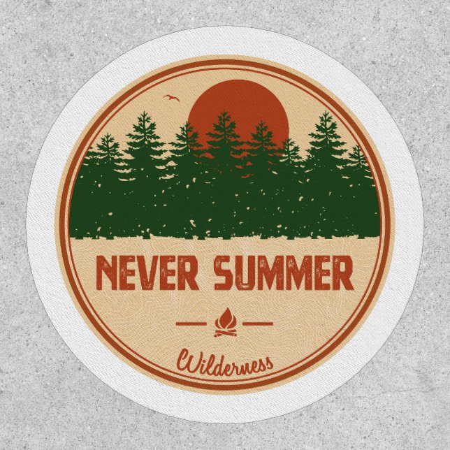 Never Summer Wilderness Colorado Patch (Front)