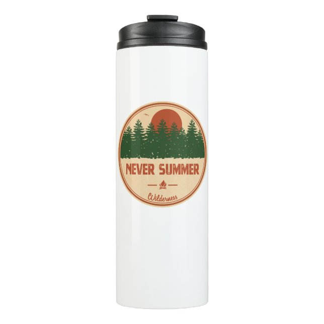 Never Summer Wilderness Colorado Thermal Tumbler (Front)
