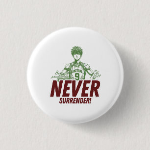 Never Surrender Anime Basketball Button