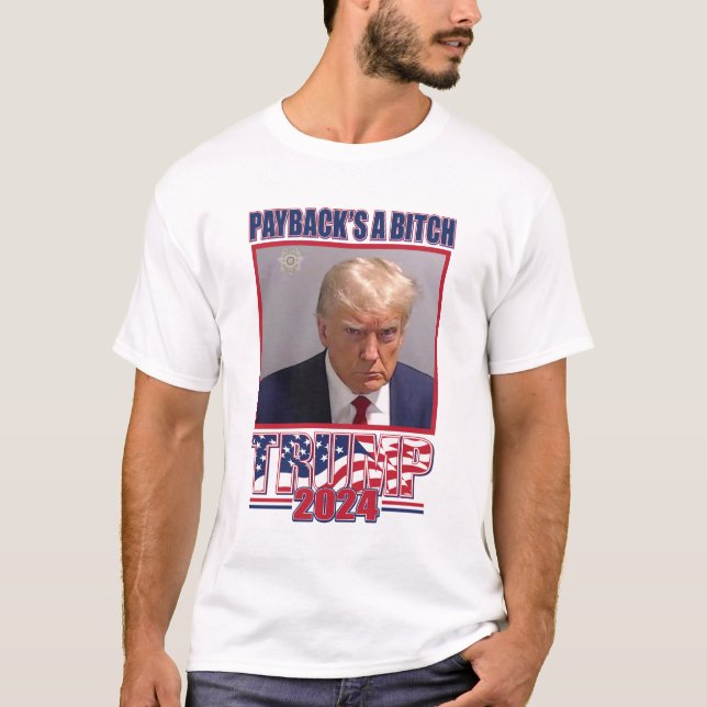 Never Surrender - Trump 2024 T-Shirt (Front)