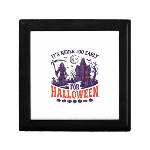 Never Too Early Halloween Grim Reaper Haunted Hous Gift Box