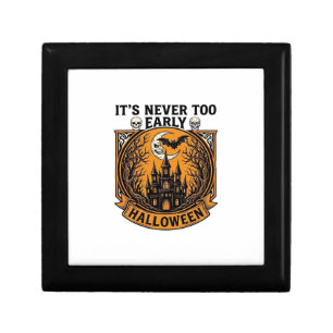 Never Too Early Halloween Haunted House Moon Bat_1 Gift Box