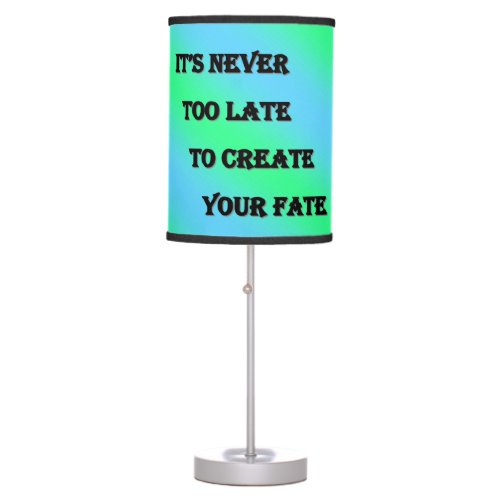 Never Too Late Green Striped Lamp 