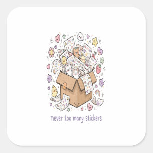 Never Too Many Stickers Kawaii Sticker