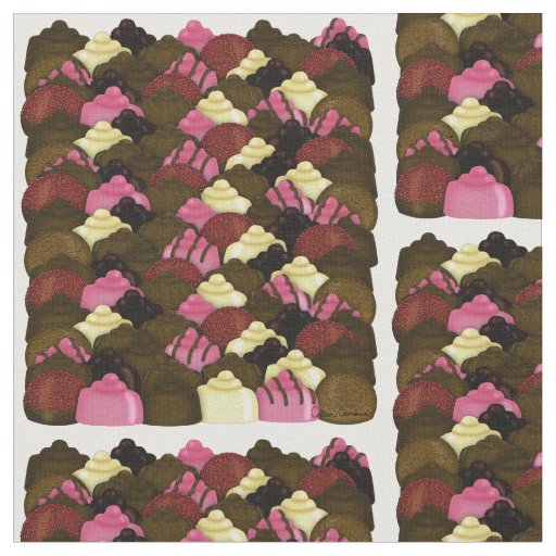 Never Too Much Chocolate - Valentines Day Candy Fabric