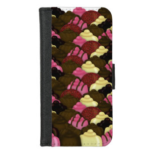 Never Too Much Chocolate - Valentines Day Candy iPhone 8/7 Wallet Case