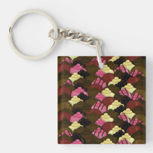 Never Too Much Chocolate - Valentines Day Candy Keychain