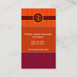 Never Too MUch Stripes St   Attorney Appointment Card