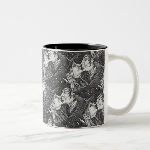 NEVER TOO OLD FOR ROMANCE WITCH  WARLOCK IN LOVE Two_Tone COFFEE MUG