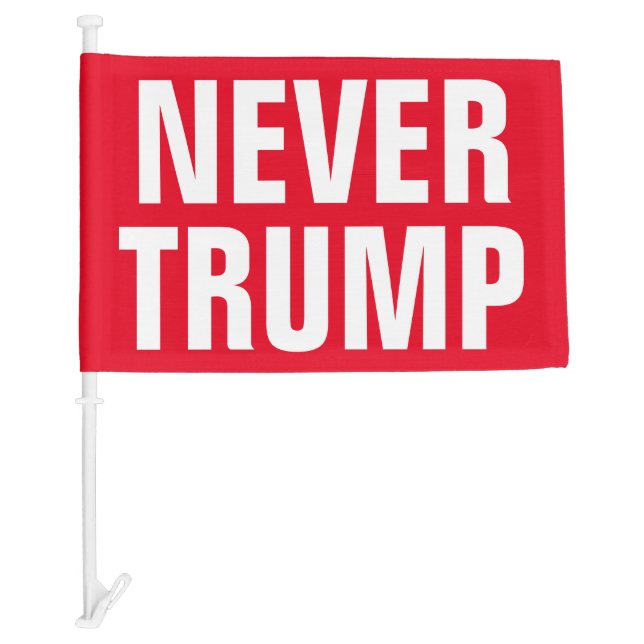 NEVER TRUMP CAR FLAG (Front)