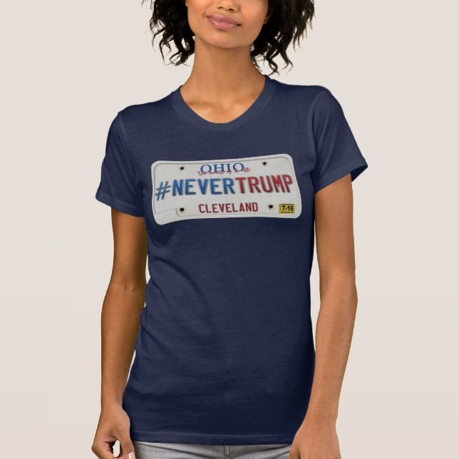 Never Trump - Cleveland, OH (WOMEN'S VERSION) T-Shirt (Front)