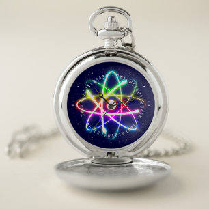 Never Trust in Time   Funny Science Gifts Pocket Watch