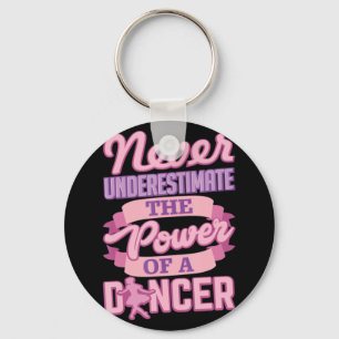 Never Underestimate A Dancer Cute Ballerina Dancer Keychain