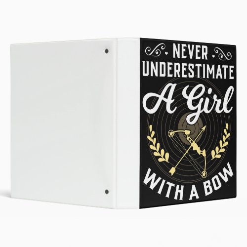 Never Underestimate A Girl Mama Wall Art 3 Ring Binder