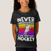 Girl Playing Ice Hockey Team Player Girly Name Hoodie