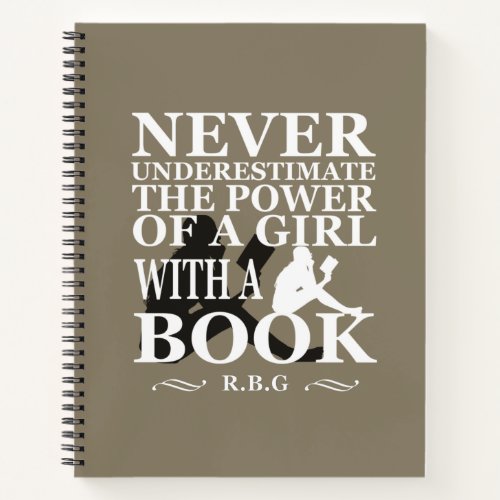 Never Underestimate a girl with a book