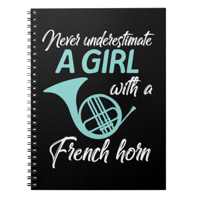 Never Underestimate A Girl With A Guitar Guitarist Notebook (Front)