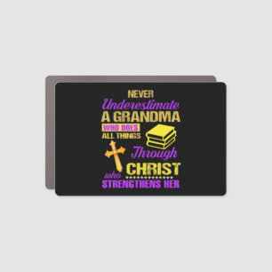 Never Underestimate A Grandpa With An RV Never Und Car Magnet