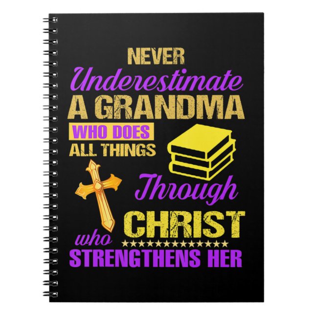 Never Underestimate A Grandpa With An RV Never Und Notebook (Front)