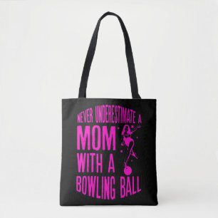 Never Underestimate A Mom With A Motorcycle Solid Tote Bag