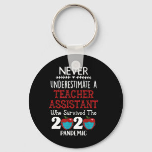 Never Underestimate A Teacher Who Survived Online Keychain