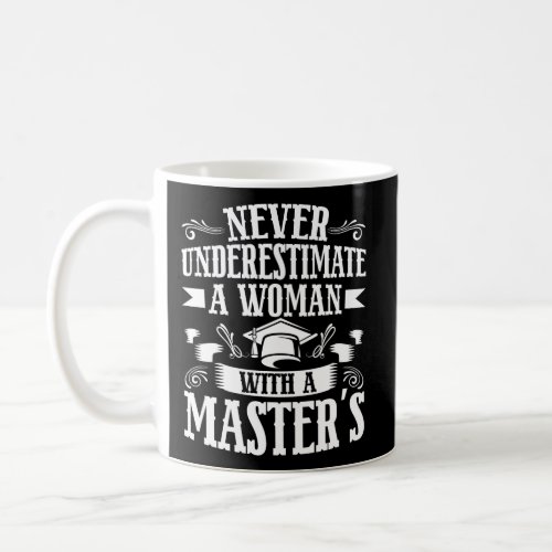 Never Underestimate A With A Masters Coffee Mug