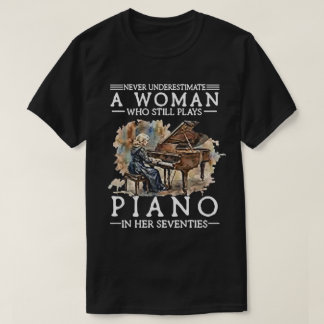 Never Underestimate a Woman Who Plays Piano in Her T-Shirt