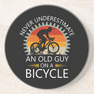 Never Underestimate An Old Guy On A Bicycle Coaster