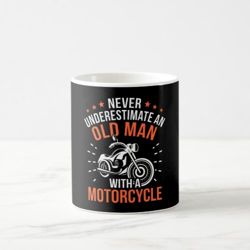 Never Underestimate An Old Man Funny Motorcycle Coffee Mug