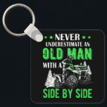 Never Underestimate An Old Man Offroad Utv Atv Sid Keychain<br><div class="desc">Do u love to go for an off-road ride with your Side-By-Side UTV? The perfect for an off-road racing adventure. Perfect for any lovers of Side by Side UTV, SxS four-wheel drive off-road vehicle and UTV Utility Task Vehicle ROV Recreational Off. ATV Four Wheeler Quad Bike Tee for Boys, Girls,...</div>