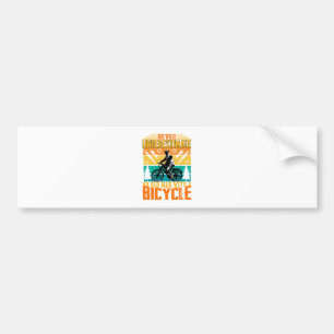 Never Underestimate An Old Man On A Bike Bumper Sticker