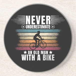Never Underestimate An Old Man On A Bike Coaster