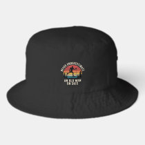 Never Underestimate an Old Man on Skis Skiing Trip Bucket Hat