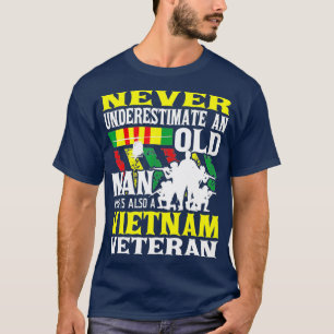 Never Underestimate An Old Man Patriotic Vietnam T-Shirt