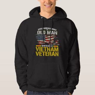 Never Underestimate an OLD MAN Vietnam Veteran 64 Hoodie