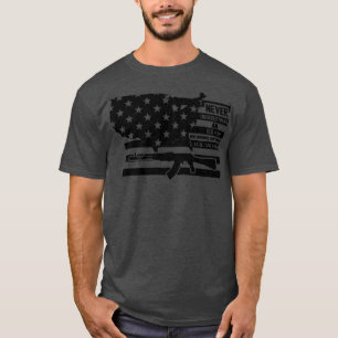 NEVER UNDERESTIMATE AN OLD MAN WHO DEFENDED YOUR C T-Shirt