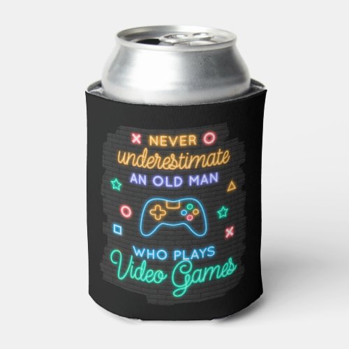 Never Underestimate an Old Man Who is a Gamer Can Cooler