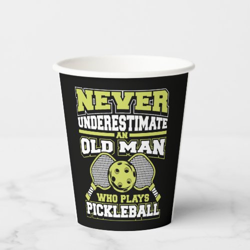 Never Underestimate An Old Man Who Plays Paper Cups