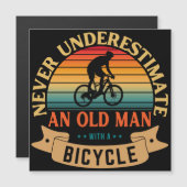 Never underestimate an old man with a bicycle (Front/Back)